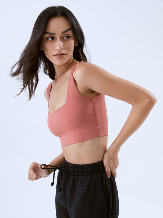 Square Neck Cropped Tank Top