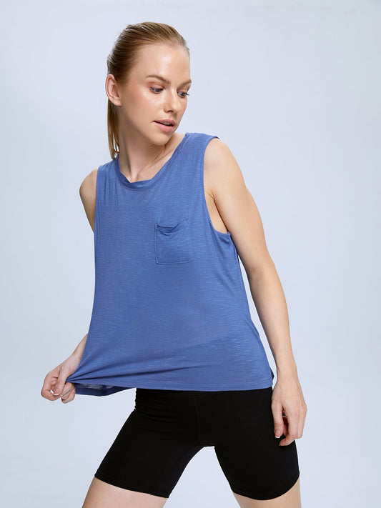 Sleeveless Pocket Tee