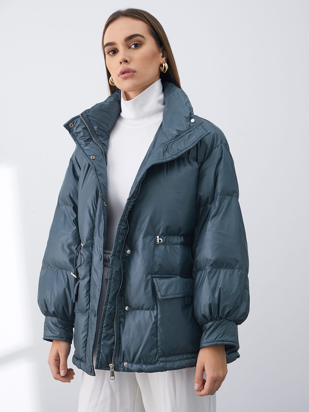 Oversized Mid Length Puffer Parka