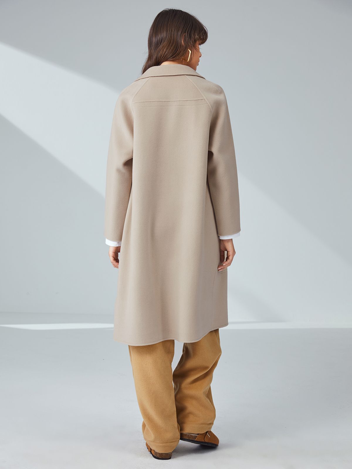 Oversized Double Pocket Overcoat