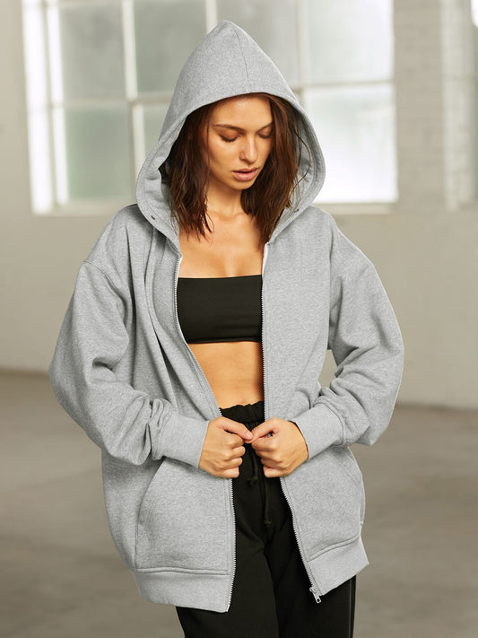 Street Essential - Oversized Everyday Zip Up Hoodie