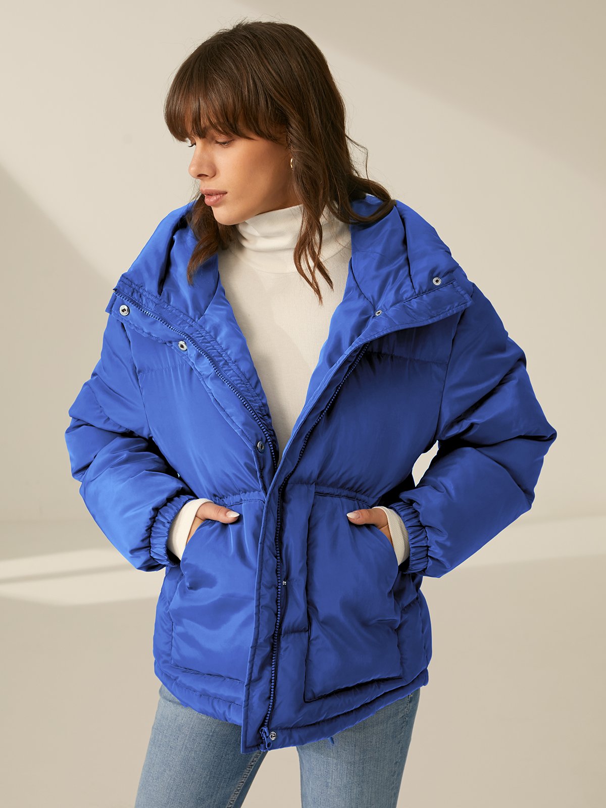 Zip Up Puffer Jacket