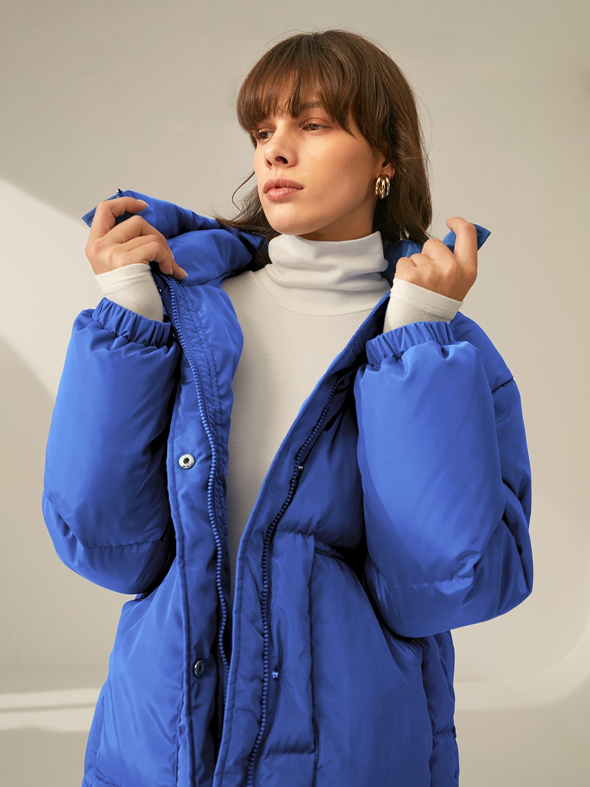 Zip Up Puffer Jacket