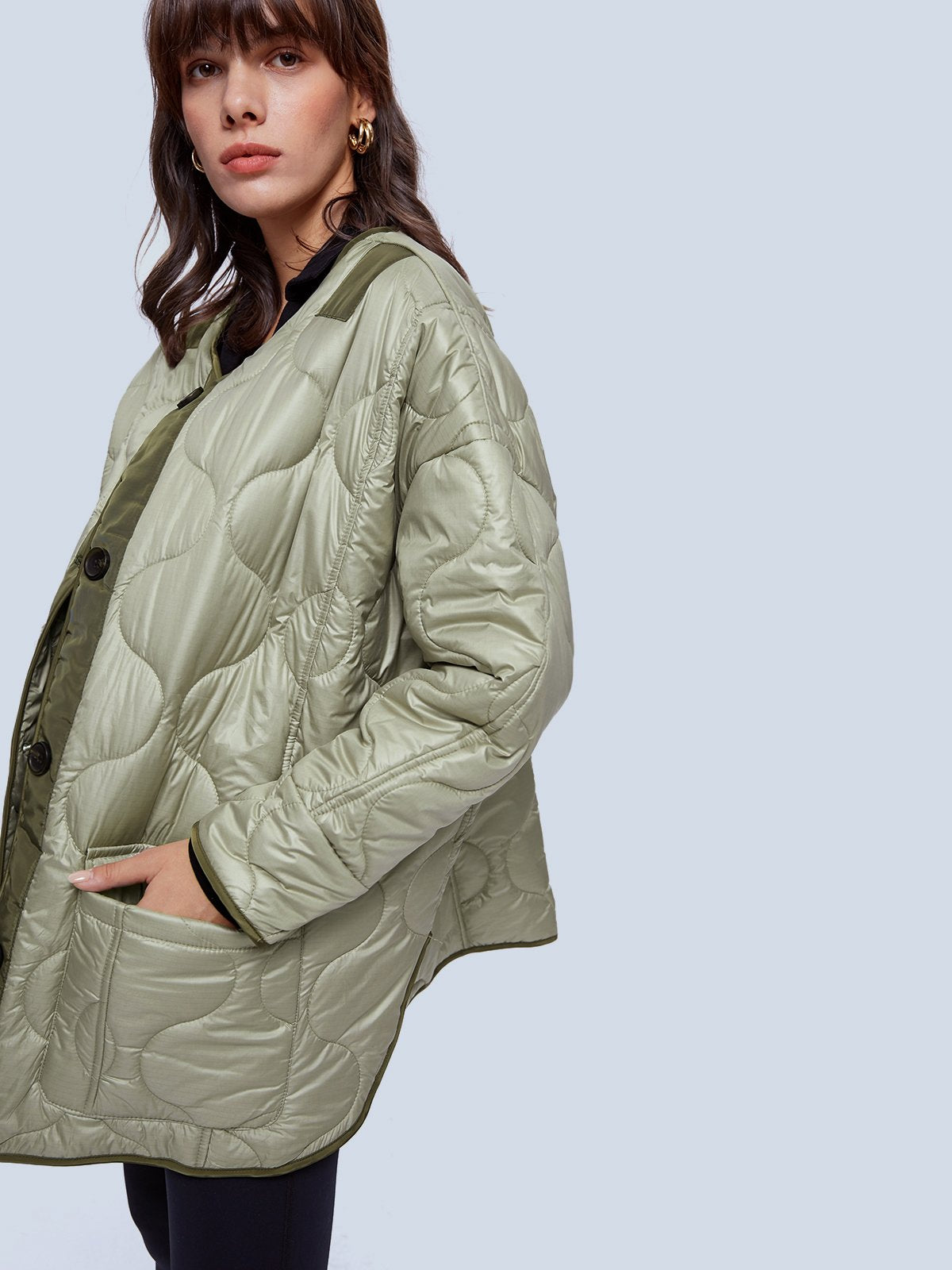 Oversized Quilted Puffer Jacket