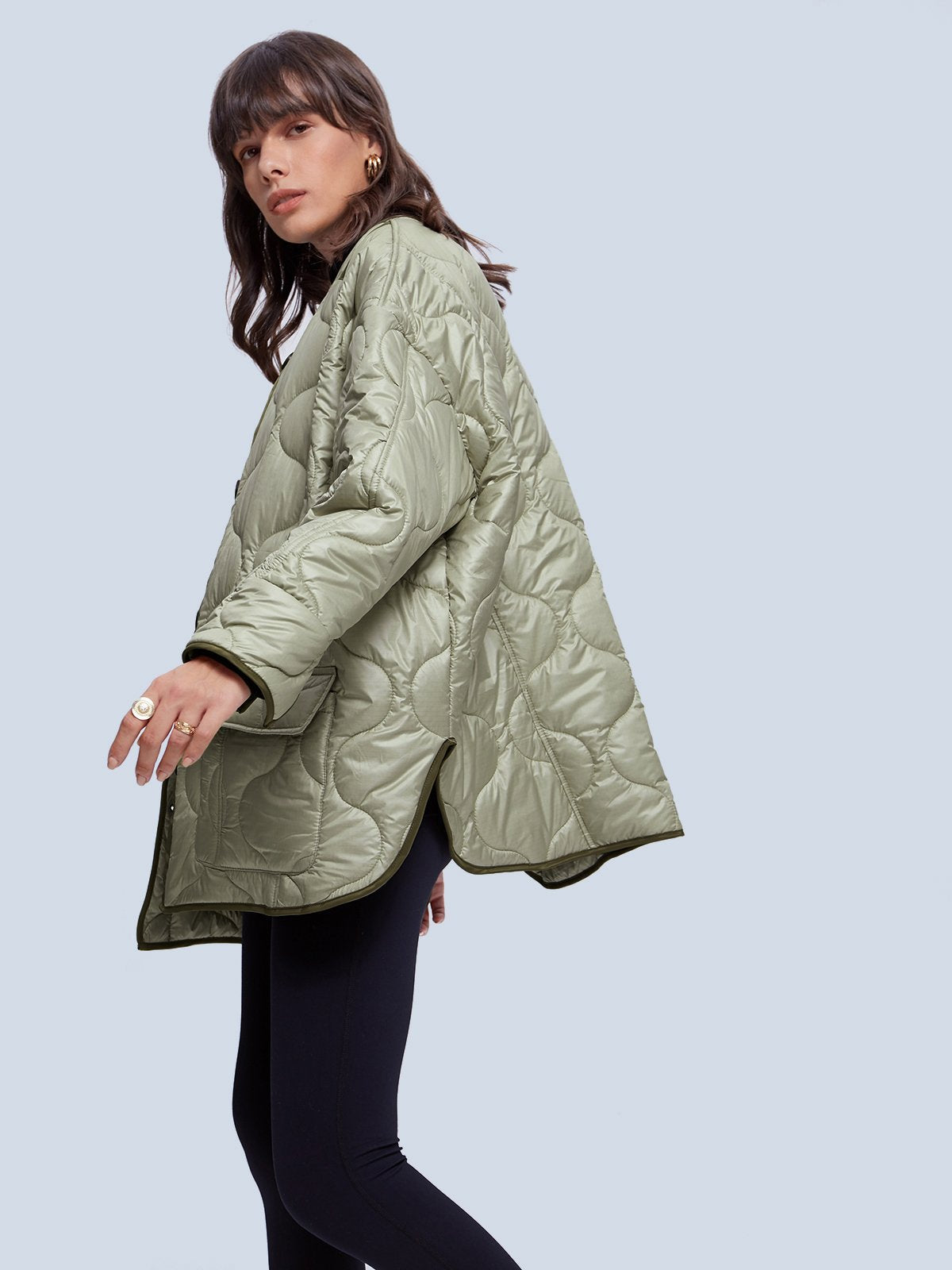 Oversized Quilted Puffer Jacket