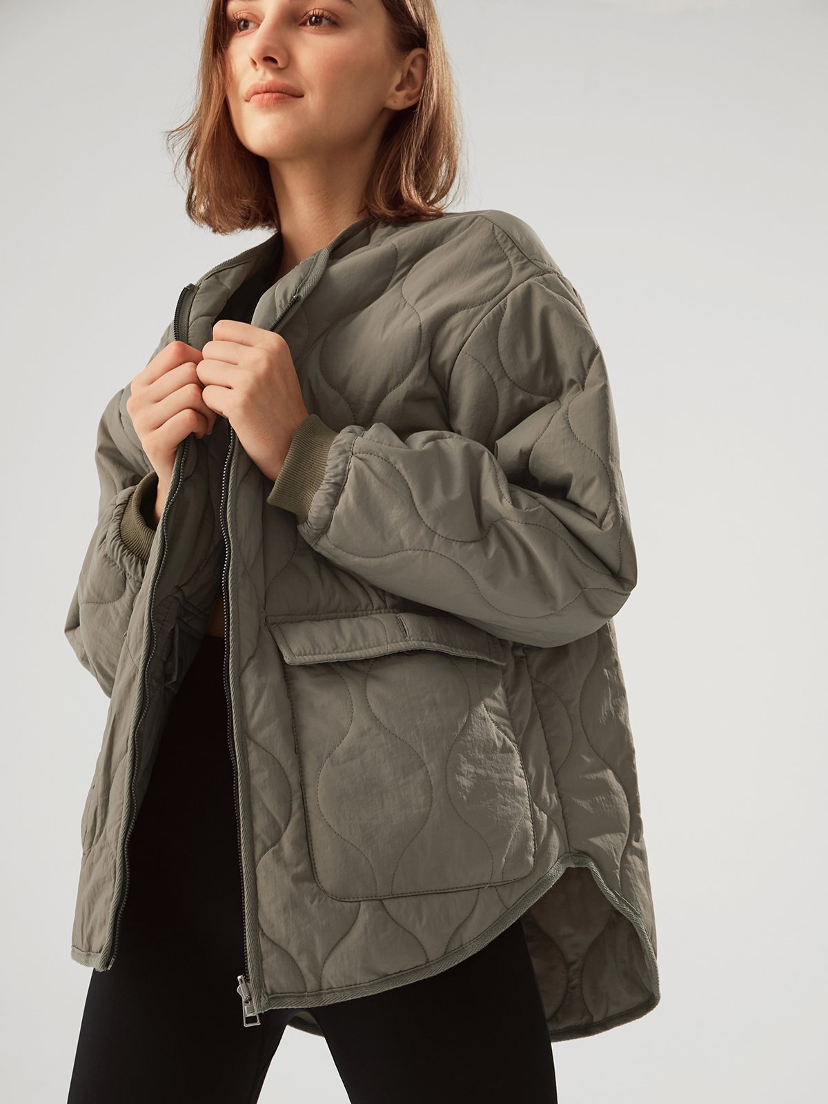 Oversized Double Sided Quilted Jacket