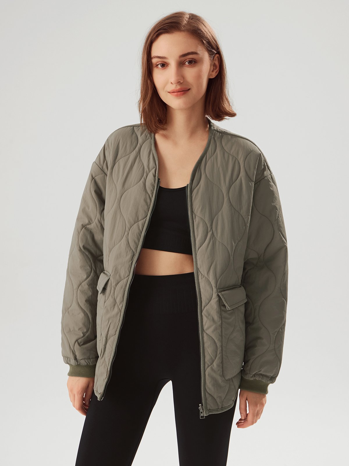 Oversized Double Sided Quilted Jacket