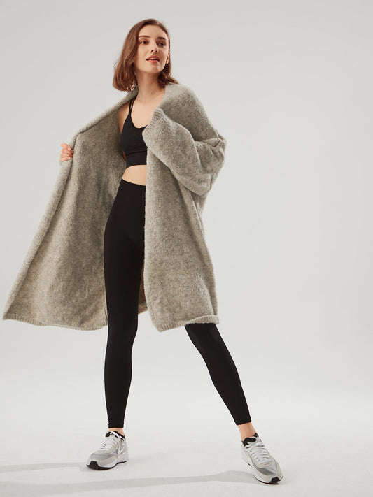 Oversized Brushed Wool Duster Cardigan