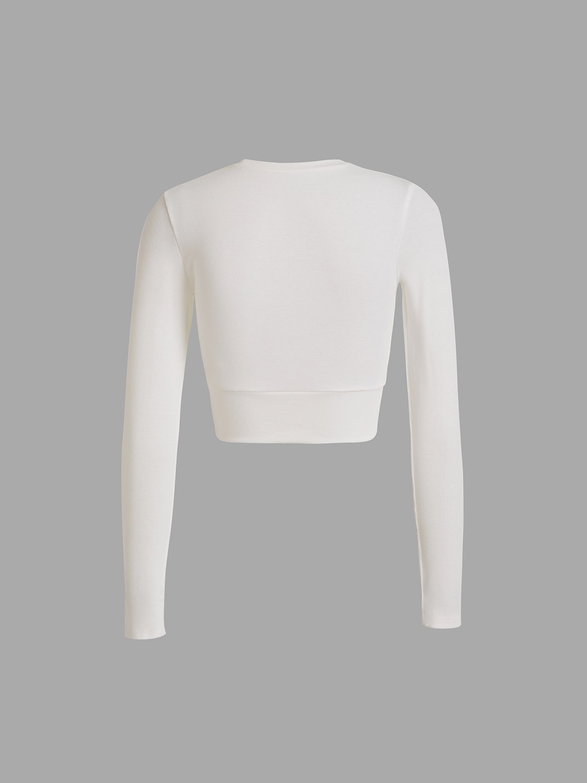 Cropped Long Sleeve Top