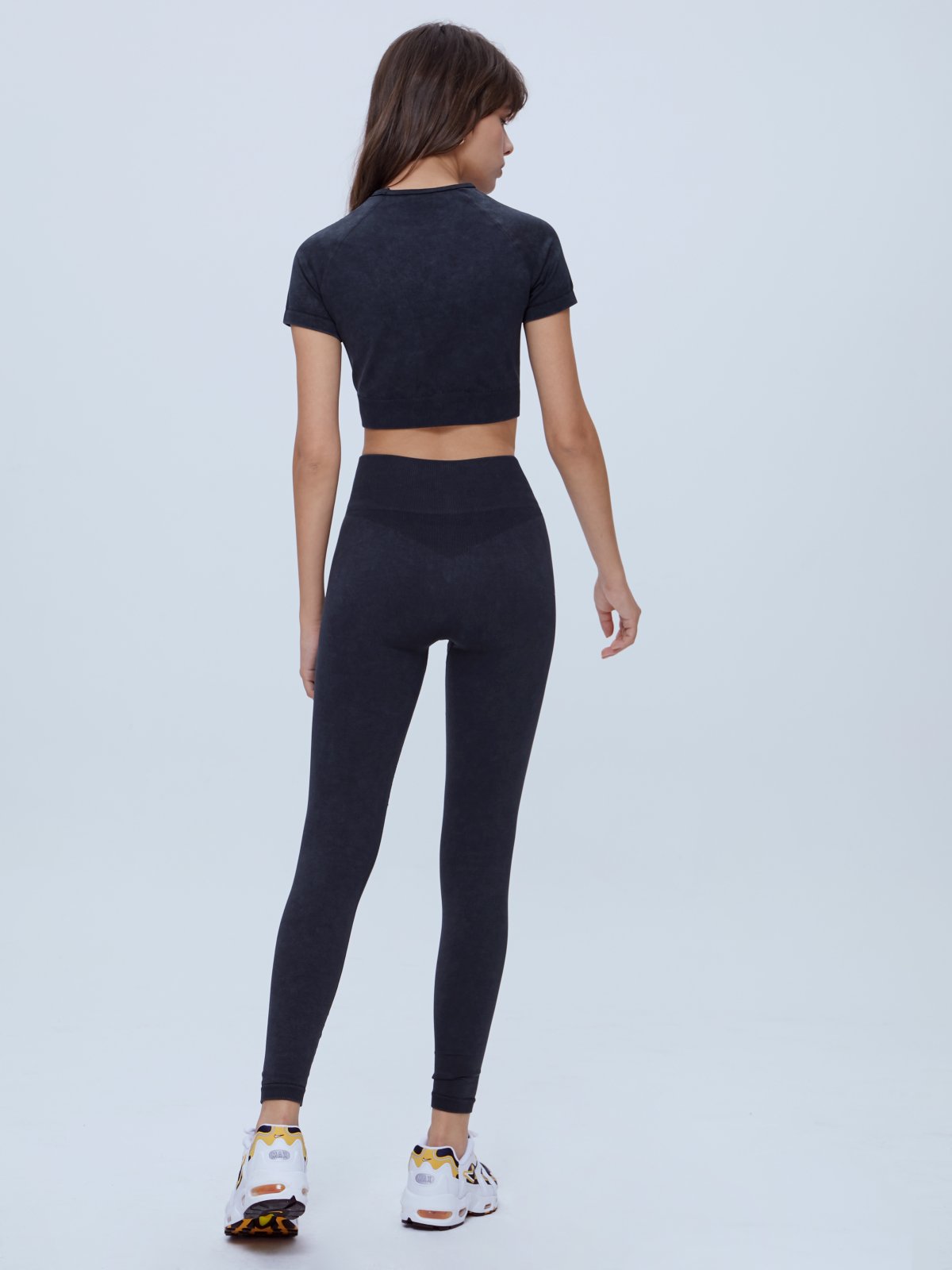 Cropped Performance Tee and Leggings Set