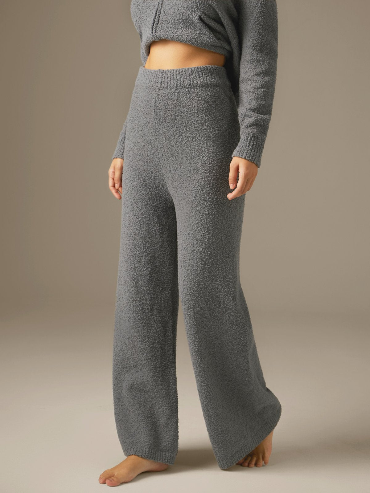 Cozy Wide Leg High Waisted Lounge Pants