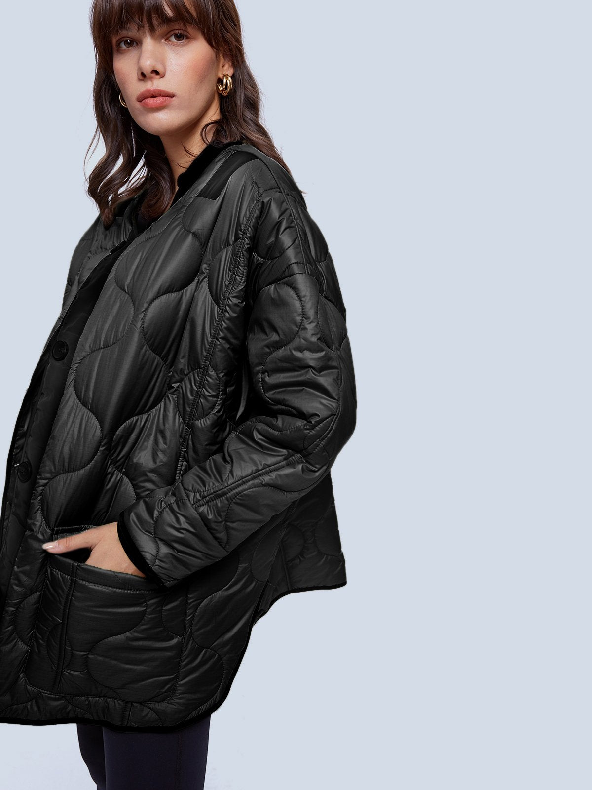 Oversized Quilted Puffer Jacket