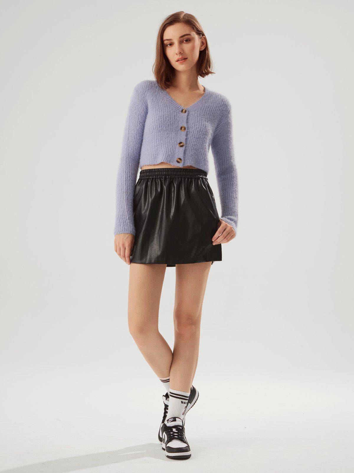 Cozy Cropped Button Front Cardigan Fily update