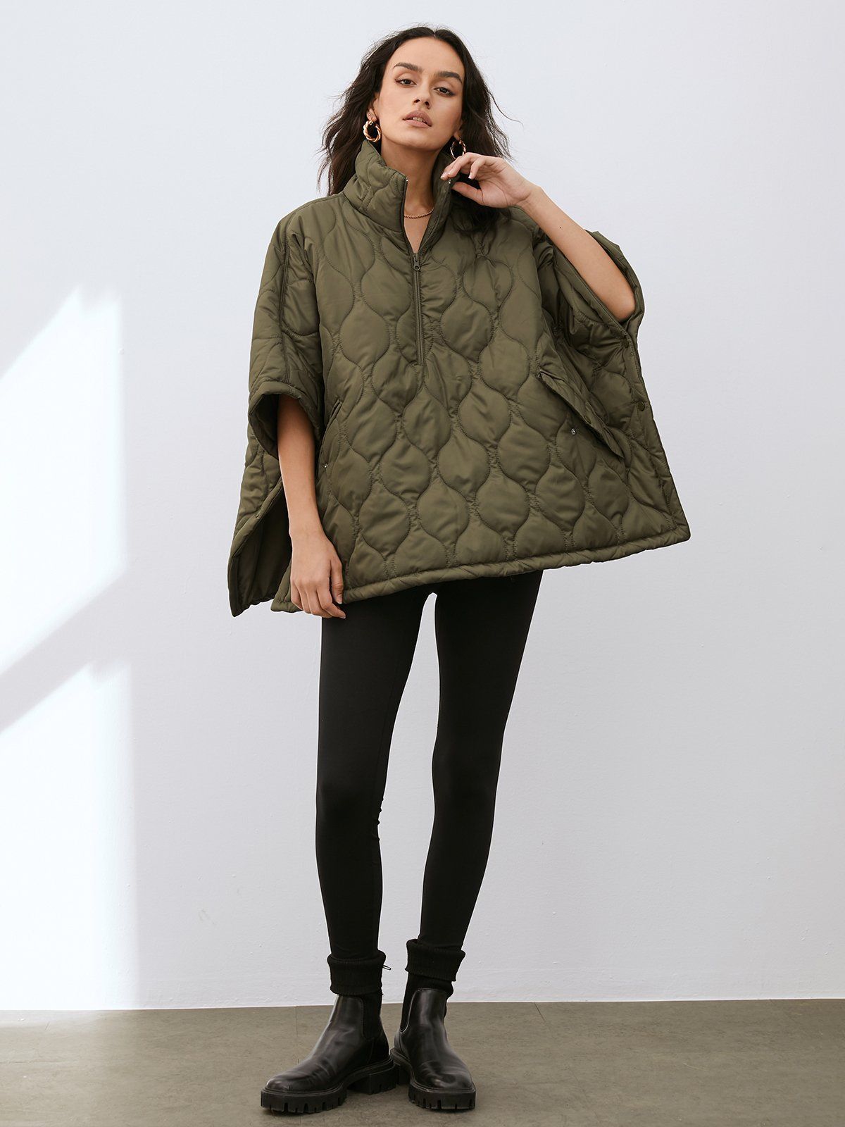 Quilted Oversized Puffer Anorak