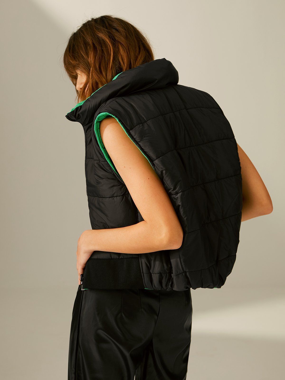 Essential Funnel Neck Puffer Vest