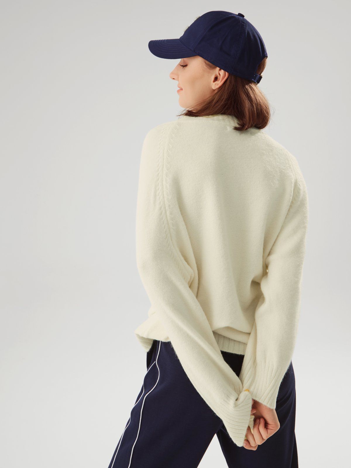 Oversized Drop Shoulder Wool Sweater