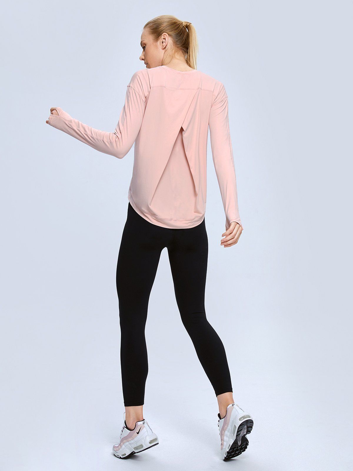 Long Sleeve Top with Back Wrap