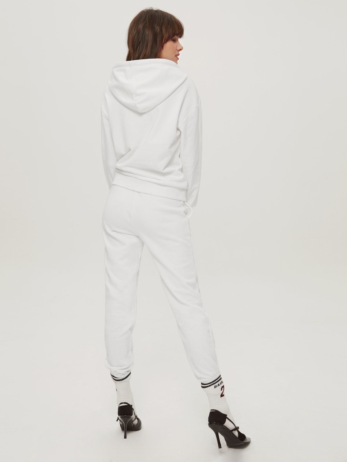 Solid Colored Hoodie and Sweatpants Set