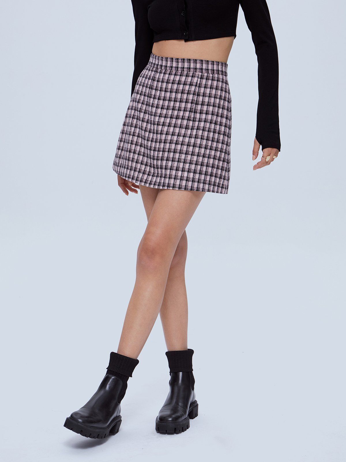 Plaid Mini Skirt