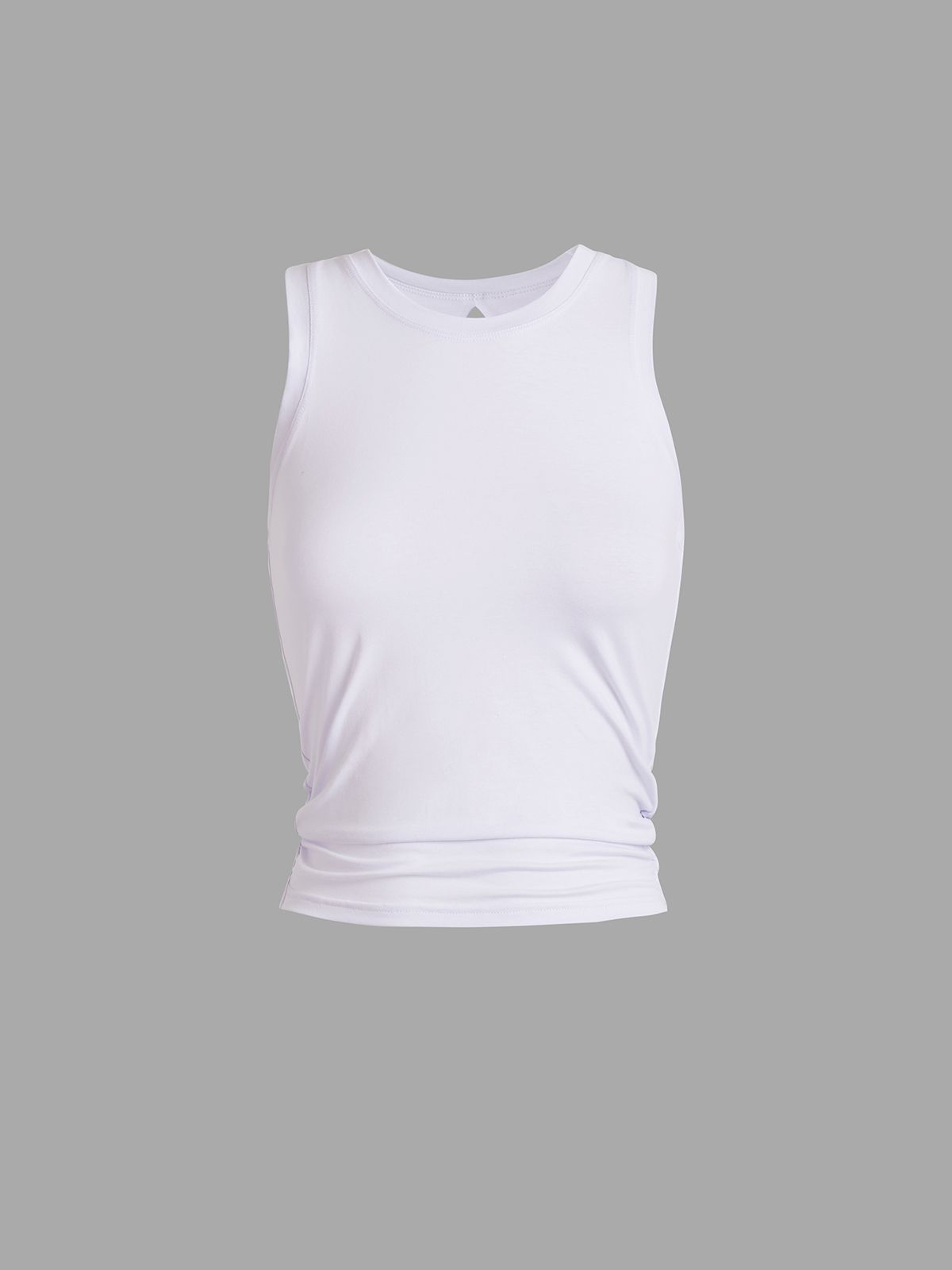 Back Wrap Crewneck Tank Top