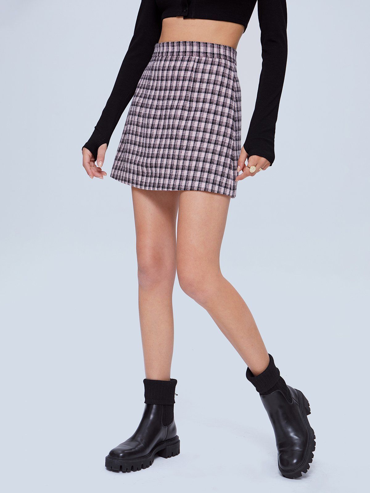 Plaid Mini Skirt